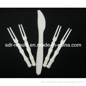 High Quality Plastic Injection Fork Knife Spoon Molding